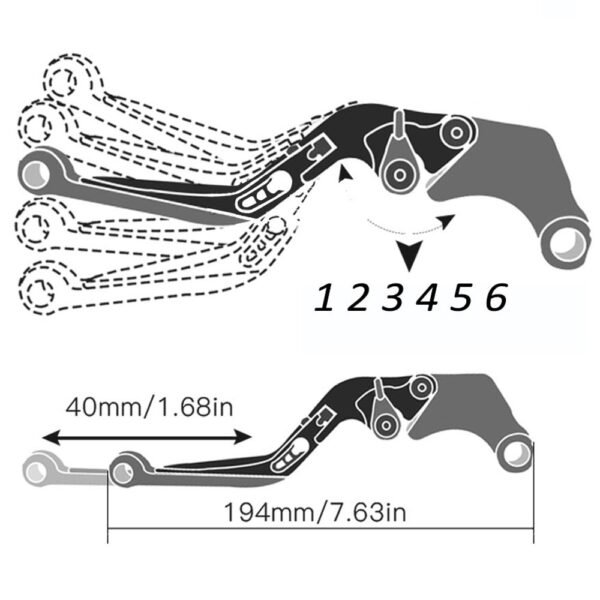 CNC Adjustable Brake Clutch Handlebar Levers For CBR600RR 2007-2022