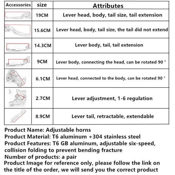 CNC Adjustable Brake Clutch Handlebar Levers For CBR600RR 2007-2022 - Image 3