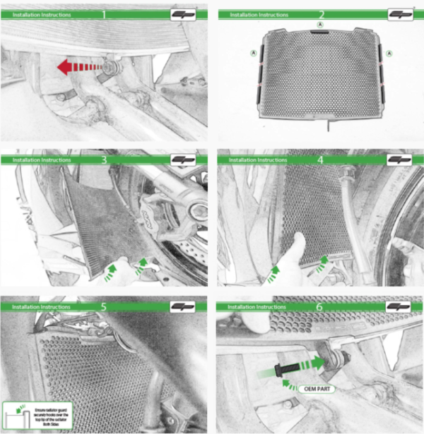 Radiator Grill Protector For Ninja ZX6R 2013-2024 - Image 3